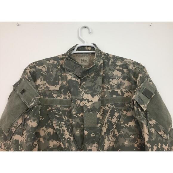Y2K ACU Military Army Shirt Size S Long Aircrew Combat Jacket Adjustable Waist - Picture 2 of 10